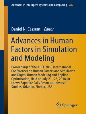 cover image of Advances in Human Factors in Simulation and Modeling